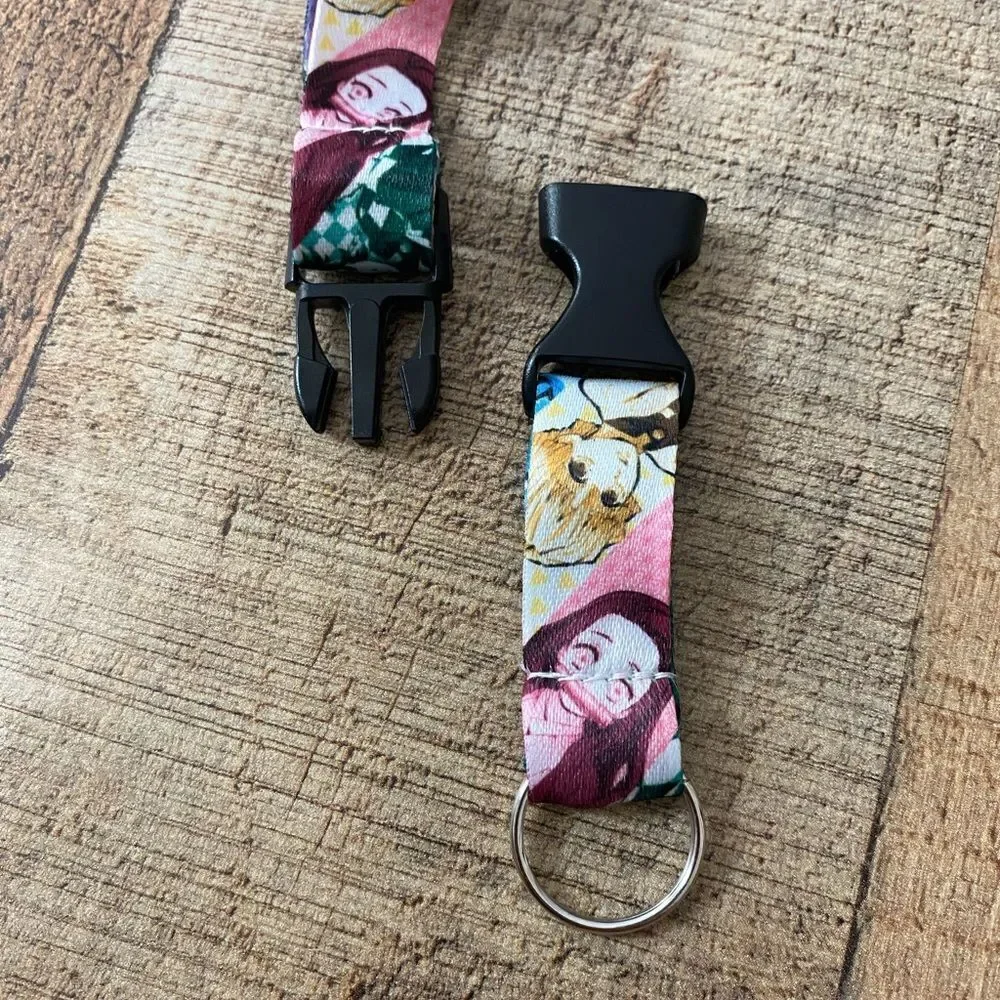 💜 Demon Slayer Kimetsu no Yaiba Lanyard Key HolderNezuko Zenitsu Tanjiro Inosuke